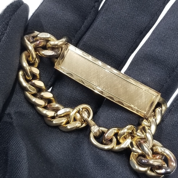 Elco 12k Gold Filled Chunky Bracelet - Picture 2 of 14